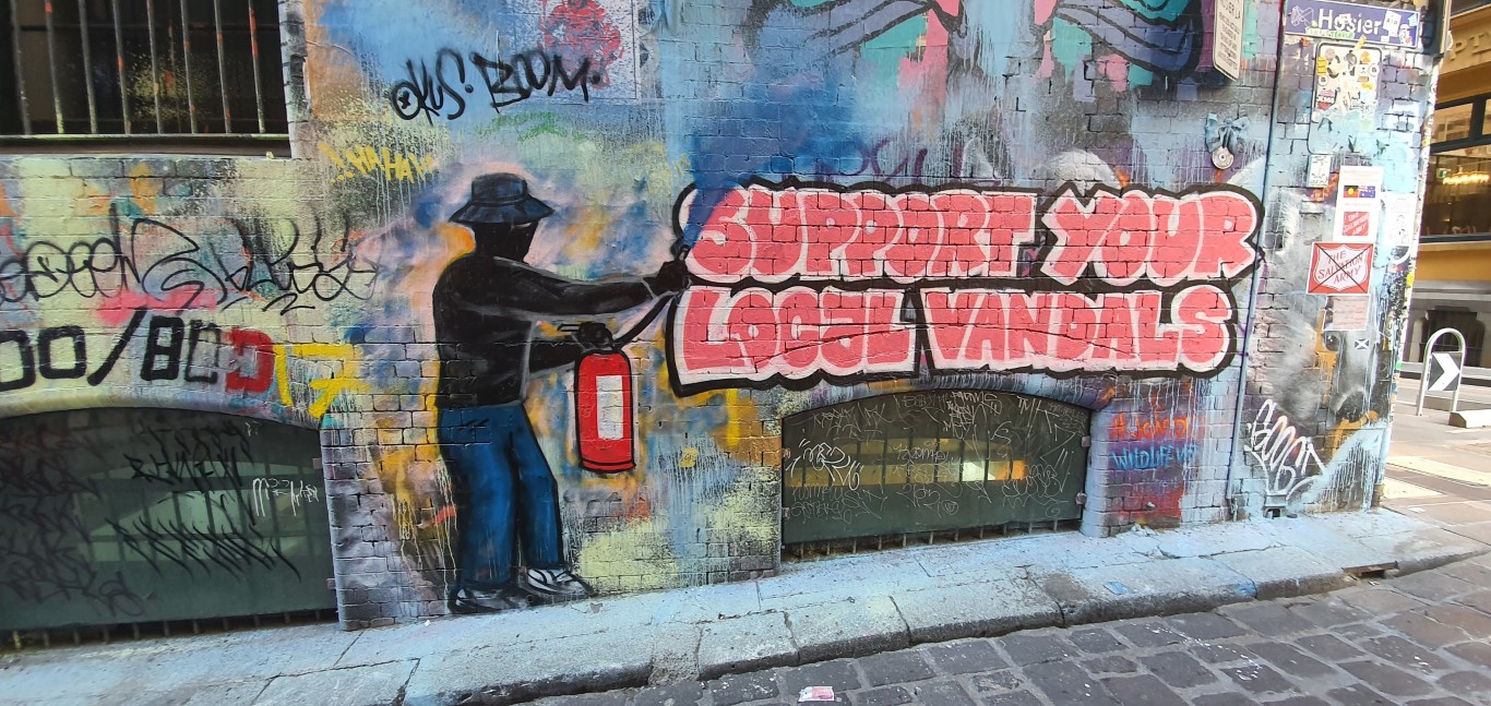 But we should always Support Your Local Vandals if a message is to be made. Image